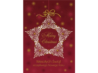 Laurka firmowa B6F 117x167 z kopert�  POL-MAK GWIAZDKA B6F_GWSW_50757  [opakowanie=10szt]