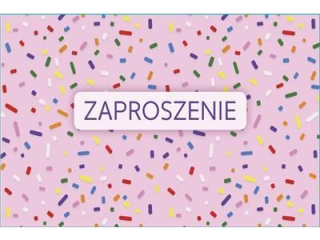 Zaproszenie Z 160x95 z kopertą POL-MAK 10szt. dziecięce Z_DZIE_62124