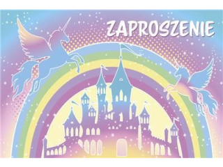Zaproszenie Z 160x95 z kopert POL-MAK 10szt. dziecice Z_DZIE_62129