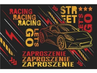 Zaproszenie Z 160x95 z kopert POL-MAK 10szt. dziecice Z_DZIE_62133