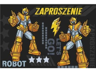 Zaproszenie Z 160x95 z kopert POL-MAK 10szt. dziecice Z_DZIE_62134