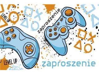 Zaproszenie Z 160x95 z kopertą POL-MAK 10szt. dziecięce Z_DZIE_62140