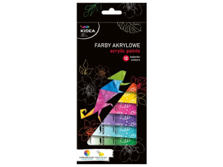 FARBY AKRYLOWE 12X12ML KIDEA