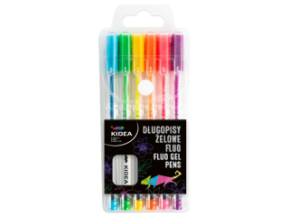 DUGOPISY ELOWE FLUO A 6 KOLORW KIDEA