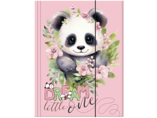 TECZKA Z GUMK A4 PANDA 10 [opakowanie=10szt]