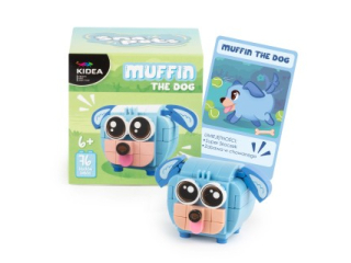 KLOCKI SNAPETS PIES NIEBIESKI KIDEA