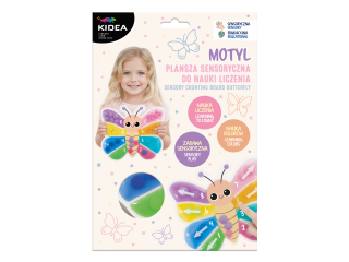 PLANSZA SENSORYCZNA DO NAUKI LICZENIA MOTYL KIDEA