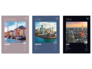 Zeszyt A4 96# M 70g UV Travel [opakowanie=5szt]