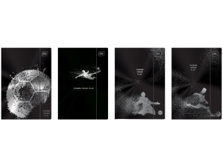 Teczka z gumk� A4 Metallic Sport [opakowanie=10szt]