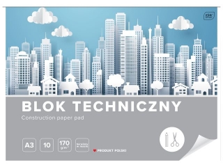 Blok techniczny A3 10 170g [opakowanie=10szt]