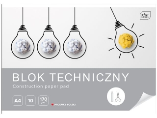 Blok techniczny A4 10 170g [opakowanie=10szt]