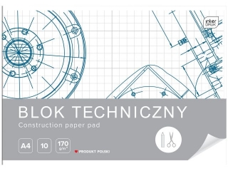 Blok techniczny A4 10 170g [opakowanie=10szt]