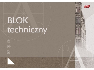 Blok techniczny A3 10 kartek okadka kredowana 190 g/m2 [opakowanie=10szt]