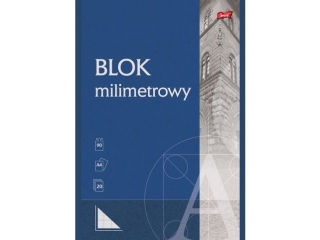 Blok z papieru milimetrowego A4, 20k. [opakowanie=10szt]