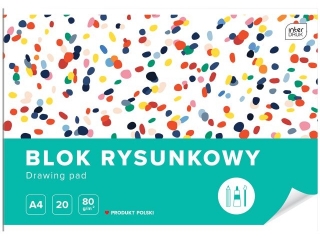 Blok rysunkowy A4 20 80g [opakowanie=10szt]