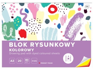 Blok rys.kol.A3 20 80g barw. w masie [opakowanie=10szt]