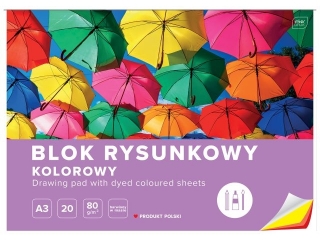 Blok rys.kol.A3 20 80g barw. w masie [opakowanie=10szt]