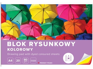 Blok rys.kol.A4 20 80g barw. w masie [opakowanie=10szt]
