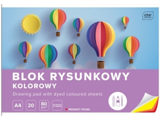 Blok rys.kol.A4 20 80g barw. w masie [opakowanie=10szt]