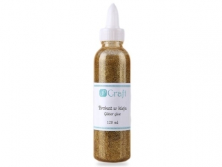 BROKAT W KLEJU, 120 ML - GOLD