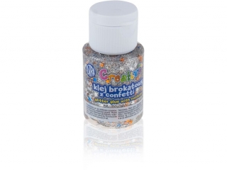 Klej brokatowy z confetti Creativo ASTRA 40 ml - 12 szt. display (0%)