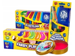Mini zestaw plastyczny Astra - plastelina inteligentna Frozen gratis