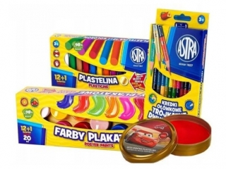 Mini zestaw plastyczny Astra - plastelina inteligentna Cars gratis