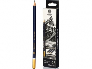 Owek do szkicowania 6B Astra Artea - box 12 sztuk [opakowanie=12szt]