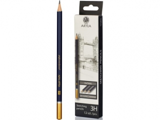 Owek do szkicowania 3H Astra Artea - box 12 sztuk [opakowanie=12szt]
