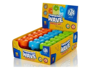 Temperówka z dwoma otworami Wave ASTRA - 18 szt. display (5%)