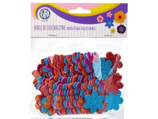 Naklejki samoprzylepne Creativo na piance - Brokatowa kwiaciarnia  [opakowanie=24szt]