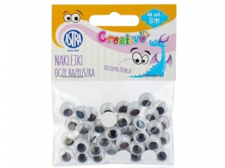 Oczy samoprzylepne Creativo 10 mm - Oczy Bazyliszka (0%)