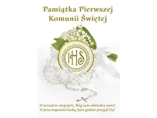 Laurka C6 110x155 Komunia z kopert�  POL-MAK Komunia C6_KOM_64394 [opakowanie=10szt]