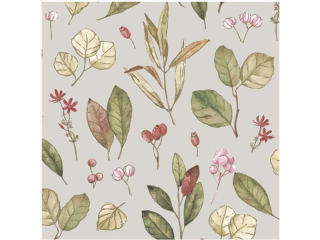 Serwetki POL-MAK Daisy Lunch 33cm 20szt. Delicate Leaves Pattern with Gold SD_OG_042601 [opakowanie=24szt]