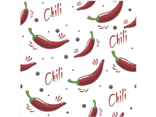 Serwetki POL-MAK Daisy Lunch 33cm 20szt. Red Hot Chilli Peppers SD_OG_044101 [opakowanie=24szt]