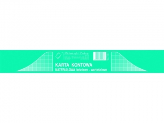 Druk -KK Karta kontowa A4 (a`20)