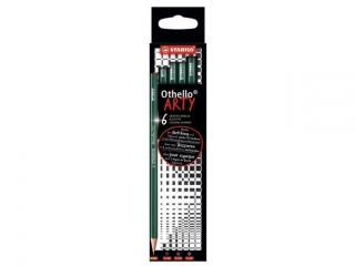 STABILO Othello etui kartonowe 6 szt. ARTY Hard (2*2H, 2*3H, 2*4H) - Nowości Promocja Targowa Stabilo