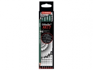 STABILO Othello etui kartonowe 6 szt. ARTY Mix (2B, B, HB, F, H, 2H) - Nowości Promocja Targowa Stabilo