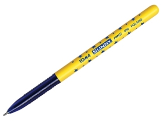 D�ugopis TOMA w gwiazdki Sunny z ko�c�wk� 0, 7mm, do pisania m.im. po drukach samokopiuj�cych - niebieski [opakowanie=20szt]TO-050 niebieski