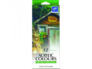 FARBY AKRYLOWE 12KOL/12ML TUBY