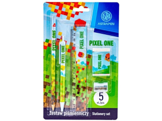Zestaw piśmienniczy 5 -elemetów ASTRAPEN PIXEL ONE - blister (5%)