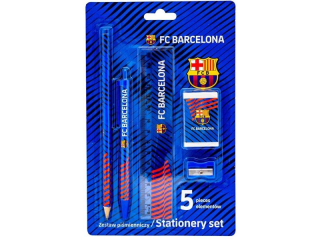 Zestaw pi�mienniczy 5 - elemt�w FC BARCELONA - blister  [opakowanie=24szt]