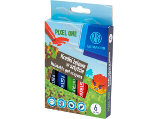 Kredki elowe w sztyfcie ASTRAKIDS PIXEL ONE - 6 kolorw [opakowanie=6szt]