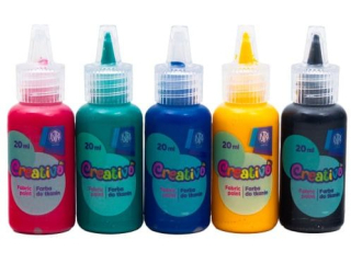 Farby do tkanin ASTRA CREATIVO 5 kol x 20ml  [opakowanie=12szt] (CEN+5%)