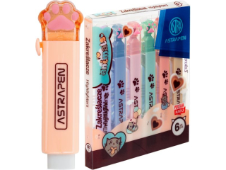 Zakrelacze z apkami ASTRAPEN ANIMALS CHOCO - 6  kolorw