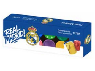 Farby plakatowe REAL MADRID - 12 kol. x 20 ml [opakowanie=6szt] (CEN+5%)
