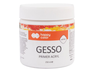 Gesso akrylowe do gruntowania podobrazi, biae, 250ml, Happy Color
