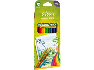 KREDKI CRICCO TRJKTNE 12 KOL. MIX WZORW [opakowanie=6szt]