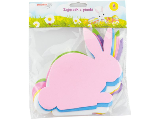 Zajączki z pianki rozmiar: 14 x 15cm ilość: 8 szt
