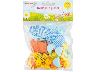 Naklejki z pianki nazwa: mix jajka. kurczaczki ilo: 75 szt